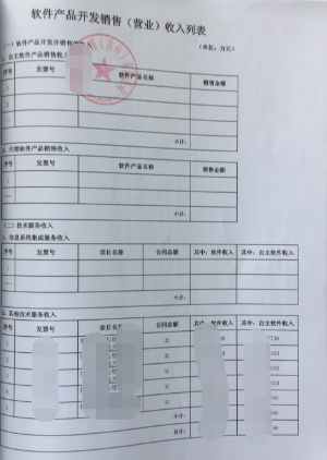 软件销售清单