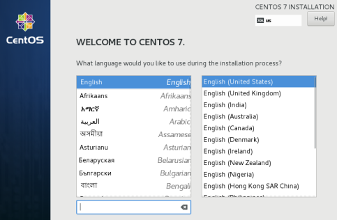   centos语言选择