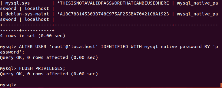 设置MySQL密码