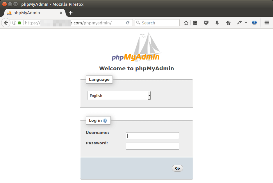 访问 phpMyAdmin