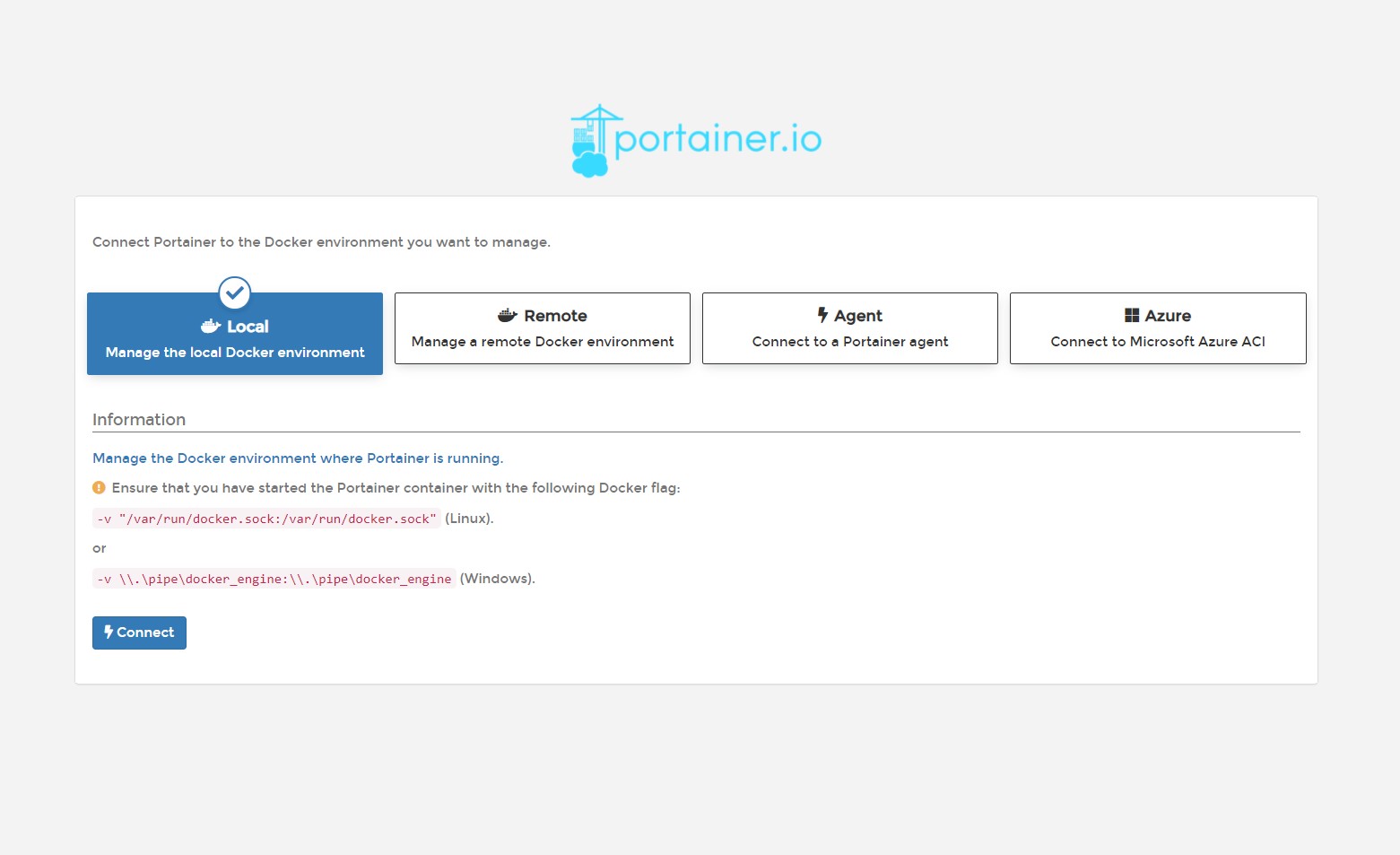 portainer Local配置