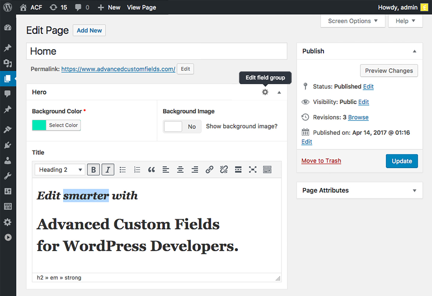 Advanced Custom Fields