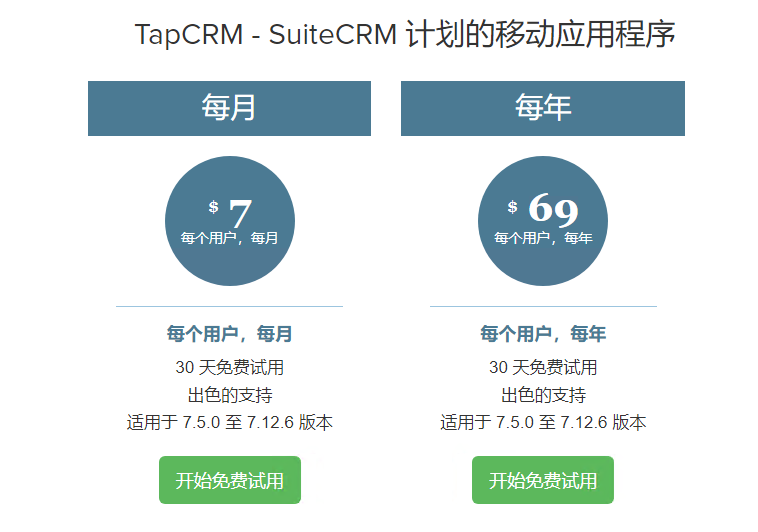 TapCRM产品价格